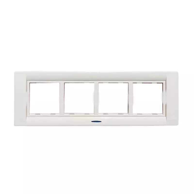 Cona Olive Glow Modular Plate White 8 Modules(Horizontal), M1106