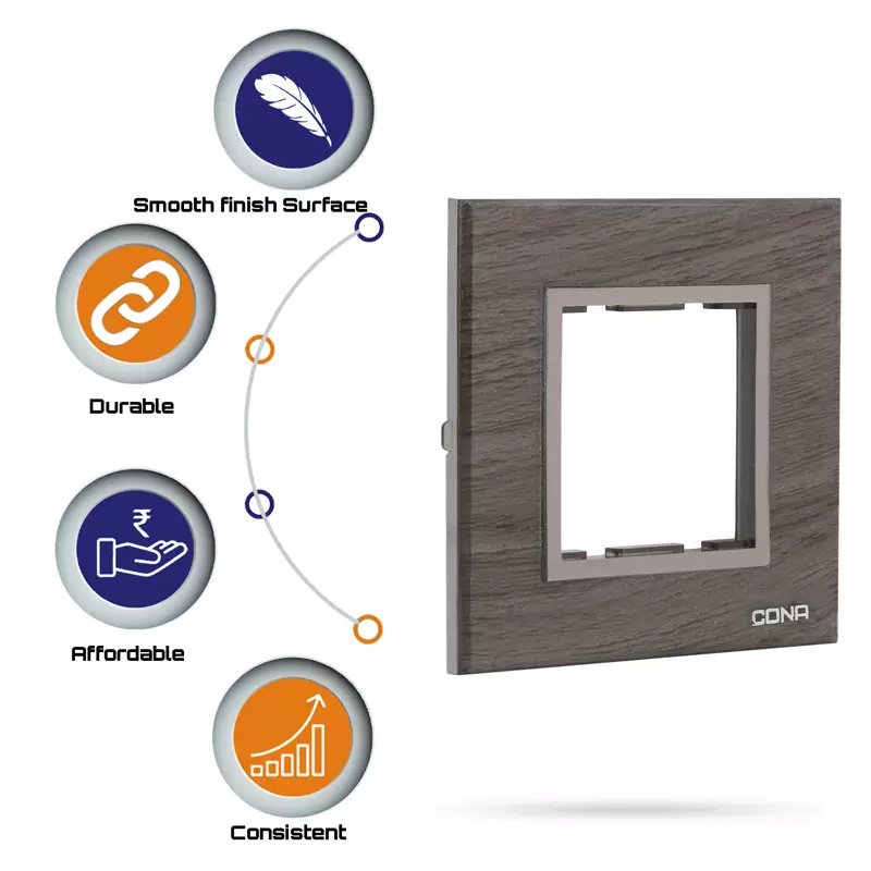 Cona 10502 2m Oak Wood 2 Module Pack of2