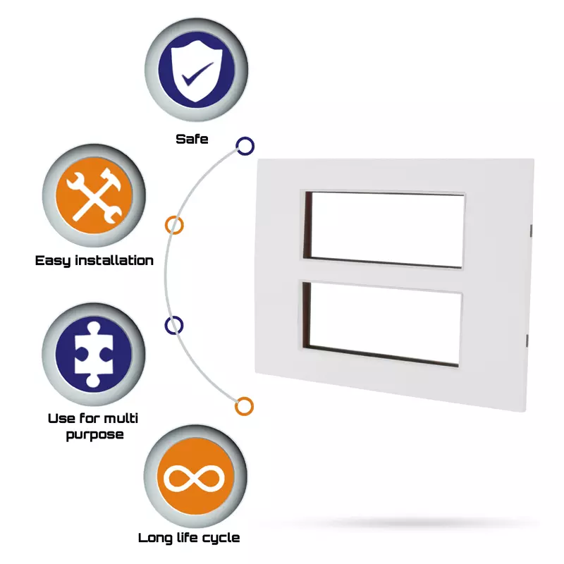 Cona 14812 White  1 Module Pack of 3