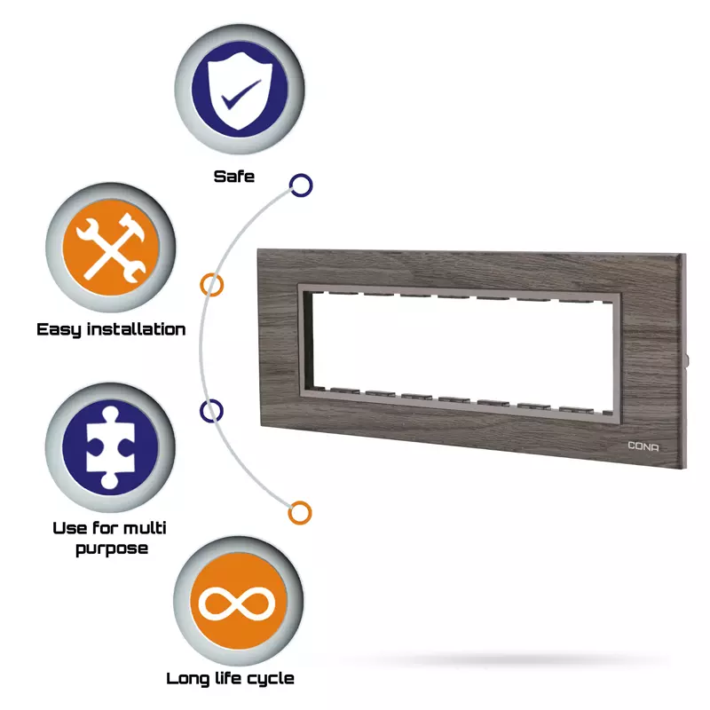 Cona 10508 8m Oak Wood Modular Plate