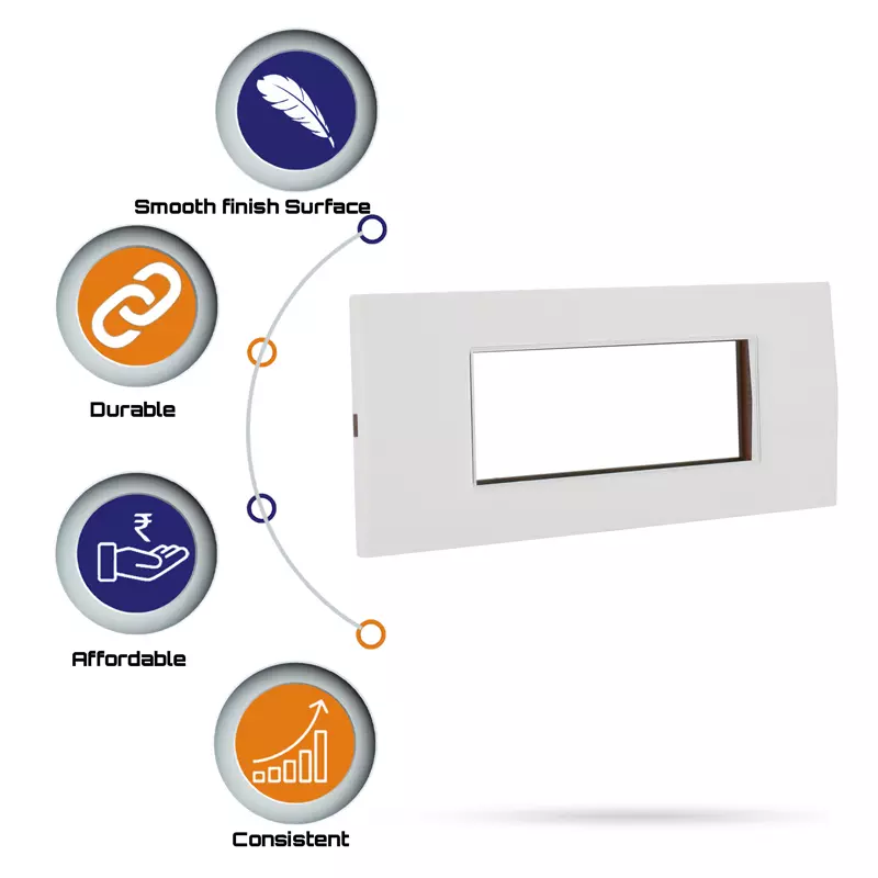 Cona 14806 White  1 Module Pack of 2