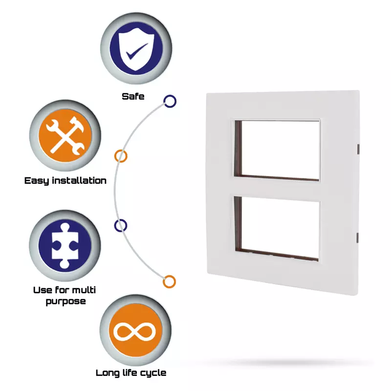 Cona 14809 White  1 Module Pack of 2