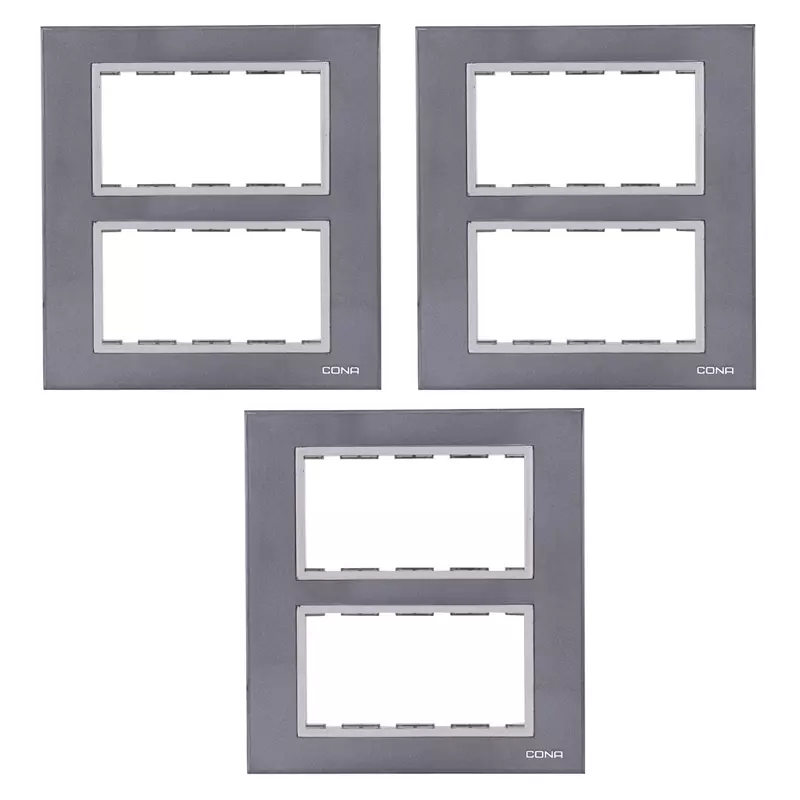 Cona 10509 Graphic Grey  Modular Plate Pack of 3