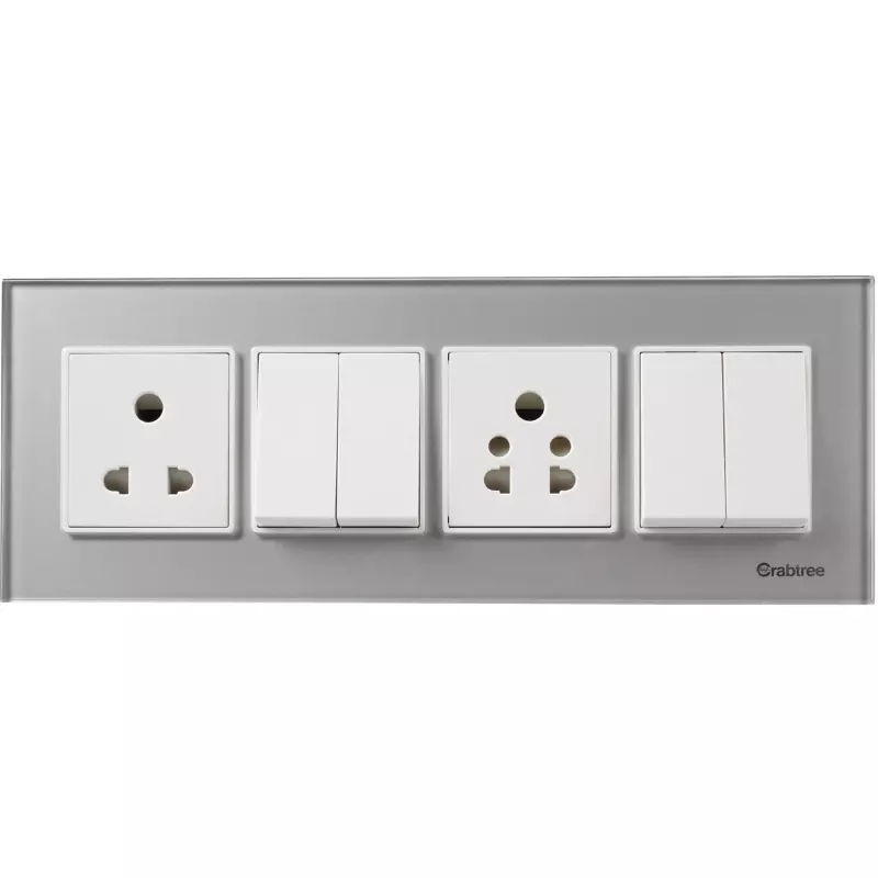 Buy Havells Crabtree ACMPGCSH08 Murano 8M (H) Modular Combined Plates