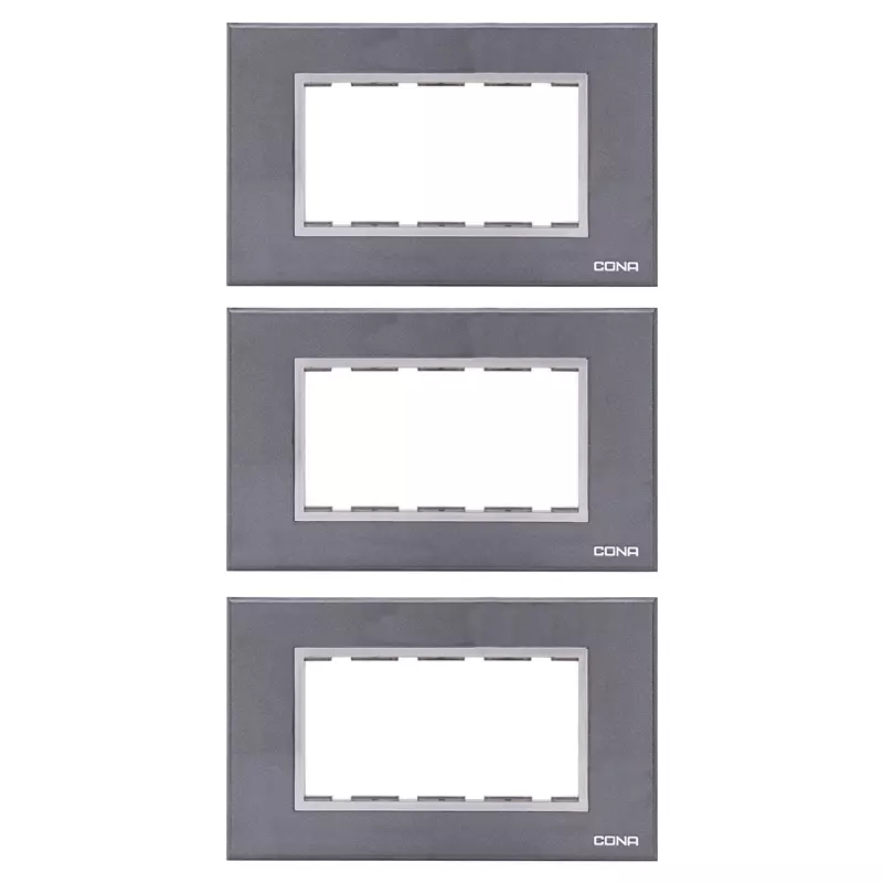 Cona 10504 Graphic Grey  Modular Plate Pack of 3