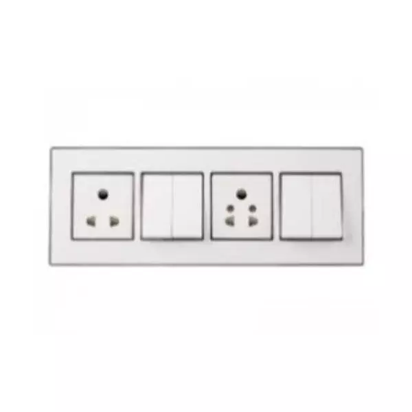 Buy Havells Crabtree ACMPLCWH08 Murano 8M (H) Modular Combined Plates