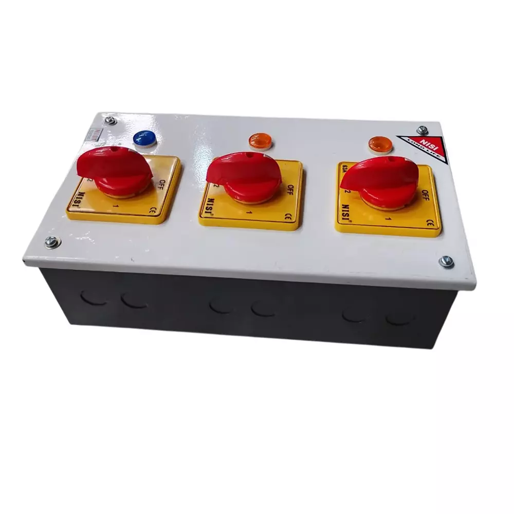 NISI 63 Amp 3 Pole Three Phase with Indicator and box