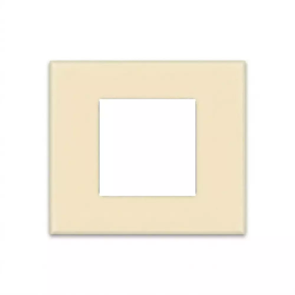 Goldmedal Curve Cristallo Cover Plate with Mounting Frames 92x86 mm Size 2 Module Mettalik Ocean Pearl for Commecial and Industrial Use, 40201