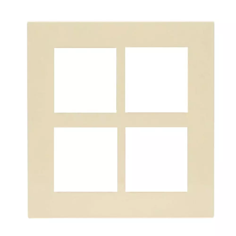 Goldmedal Curve Cristallo Cover Plate with Mounting Frames 150x151 mm Size 8 Module (Vertical) Mettalik Ocean Pearl for Commecial and Industrial Use, 48801