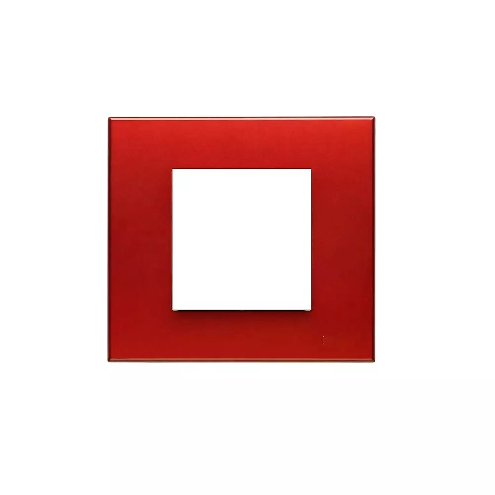 Goldmedal Curve Cristallo Cover Plate with Mounting Frames 92x86 mm Size 2 Module Twixos - Valentine Wine for Commecial and Industrial Use, 40201