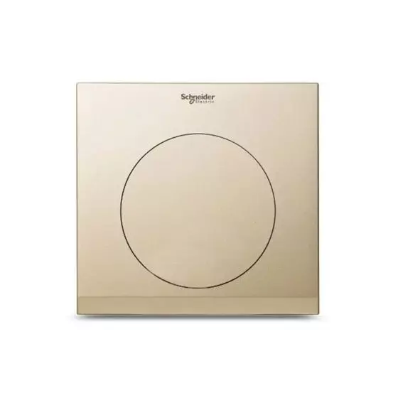 Schneider Electric ULTI Impress Blank Plate Cover Plate 1 Gang Polycarbonate Champagne Gold, UC31XXCG