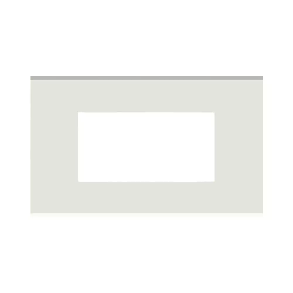 Norisys CUBE Series 4 Module Flat'5 Plate with Frame Frost White, C6404 .01