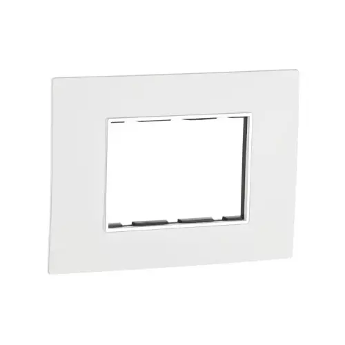 Golek Unique Modular Plate Silver Border Color 3 Modular, 6623 (Pack of 20)