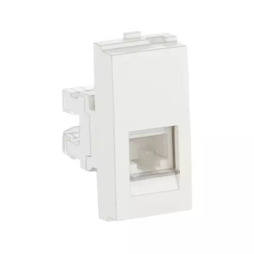 Golek Rider RJ45 Computer Jack With Shutter 1 Modular, 7211 (Pack of 20)
