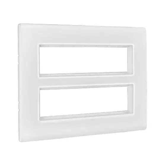 Legrand Cover Plate with Support Frame Allzy White 16 Module, 6813 09 (Pack of 10)