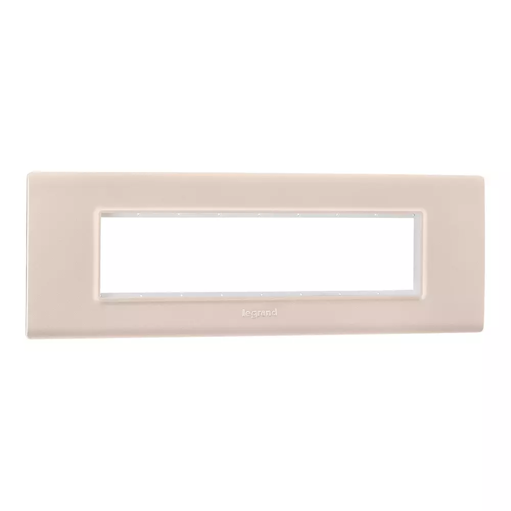 Legrand Cover Plate with Support Frame Allzy Rose Gold 8 Module Horizontal, 6813 60 (Pack of 5)