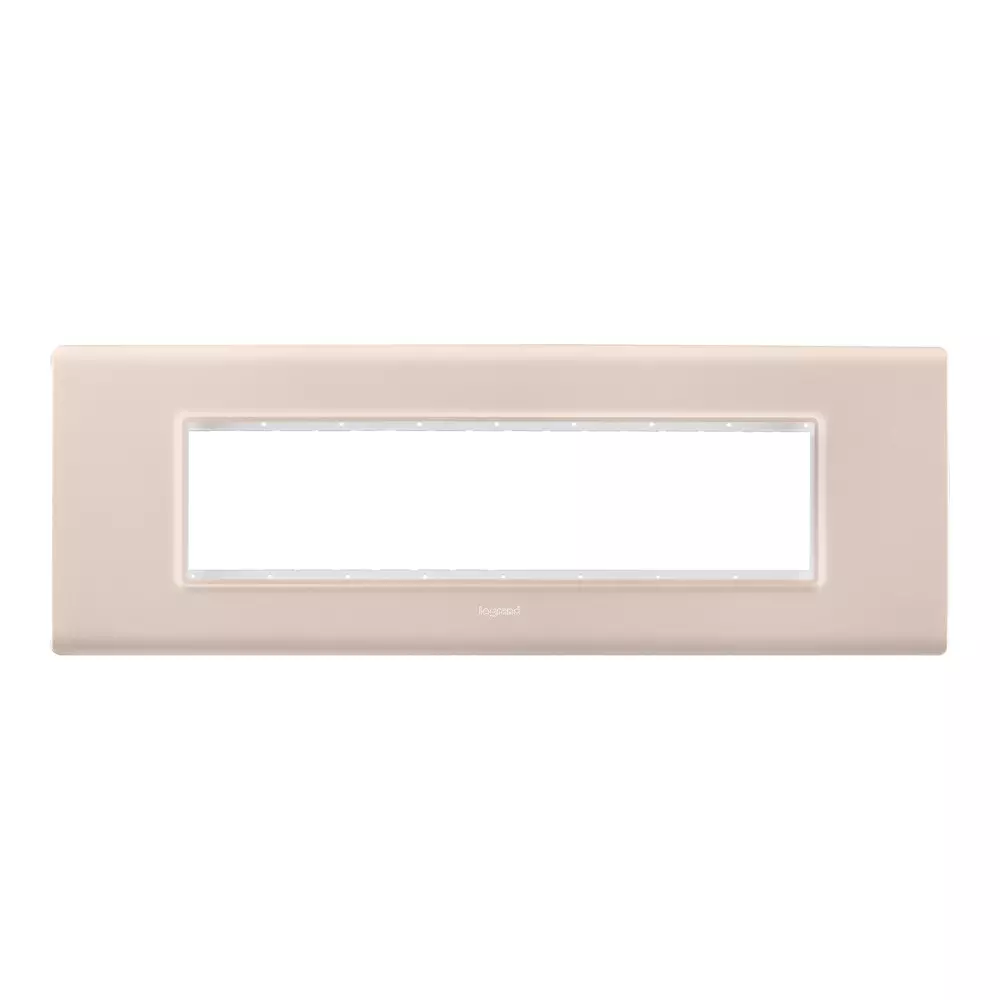 Legrand Cover Plate with Support Frame Allzy Rose Gold 8 Module Horizontal, 6813 60 (Pack of 5)