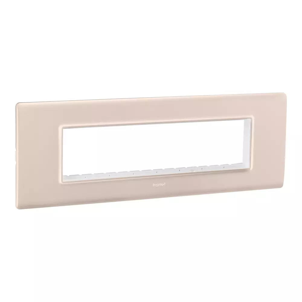 Legrand Cover Plate with Support Frame Allzy Rose Gold 8 Module Horizontal, 6813 60 (Pack of 5)