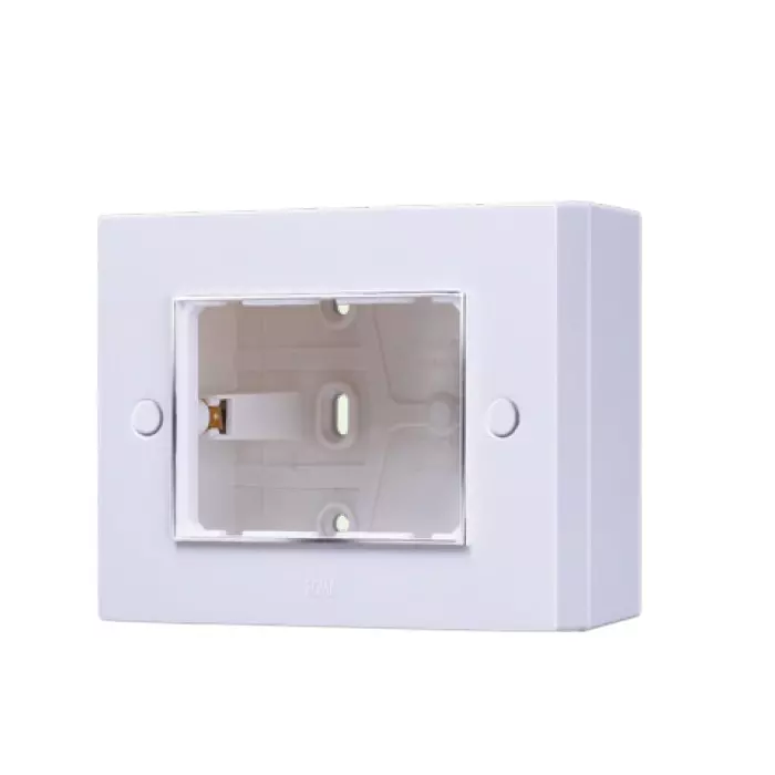 Anchor Roma Vetro Surface Box with Plate 2 Module, 35192 (Pack of 10)