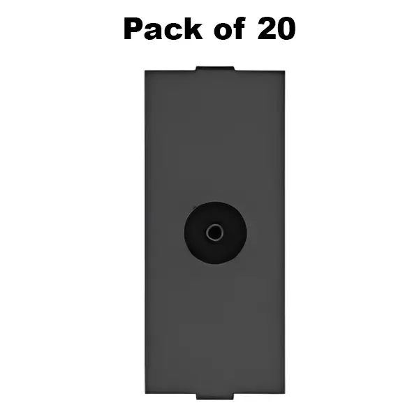 K9 Mini Tv Antenna Outlet 1 Module Grey, 9039 (Pack of 20)