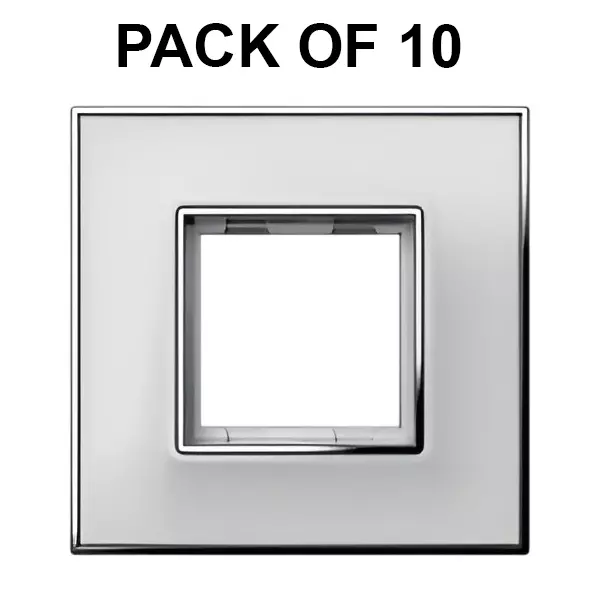 K9 Evoq Cover Plate With Base Frame Amaze 2 Module White, 9452 (Pack of 10)