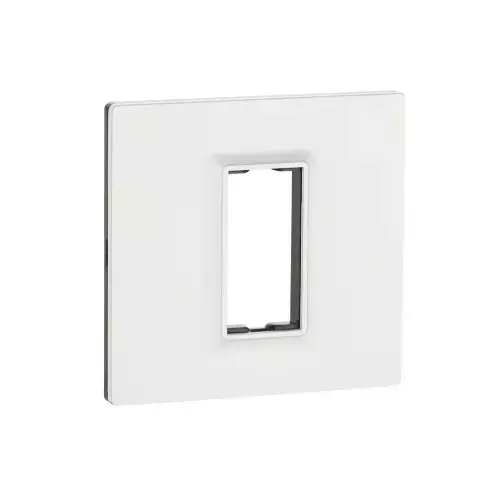 HOSPER Universal Series Classic Modular Plate White 1 Module 4½x4½ inch, RC01