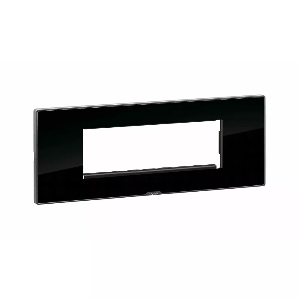 legrand-myrius-series-6-m-modular-cover-plate-with-frame-high-grade-polycarbonate-ice-black-6795-46