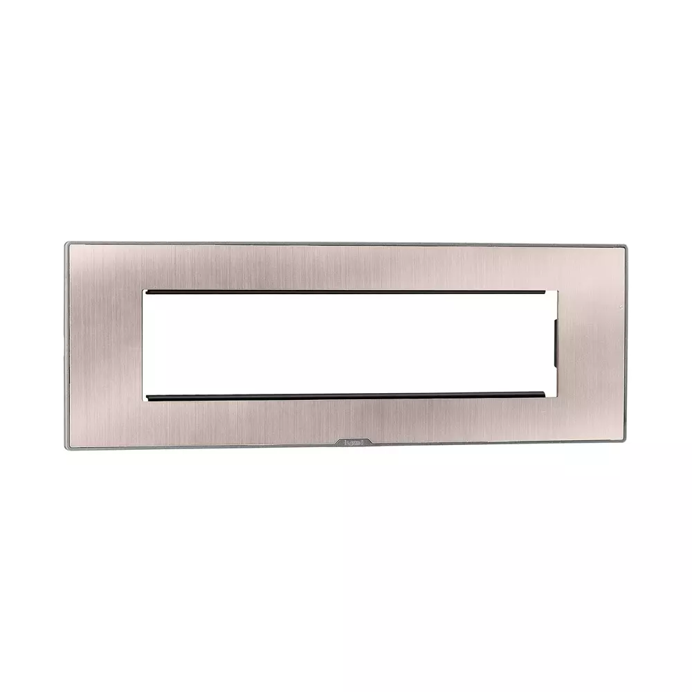 Legrand Myrius Series 8 M Modular Cover Plate with Frame High Grade Polycarbonate Pearl Champagne, 6795 68