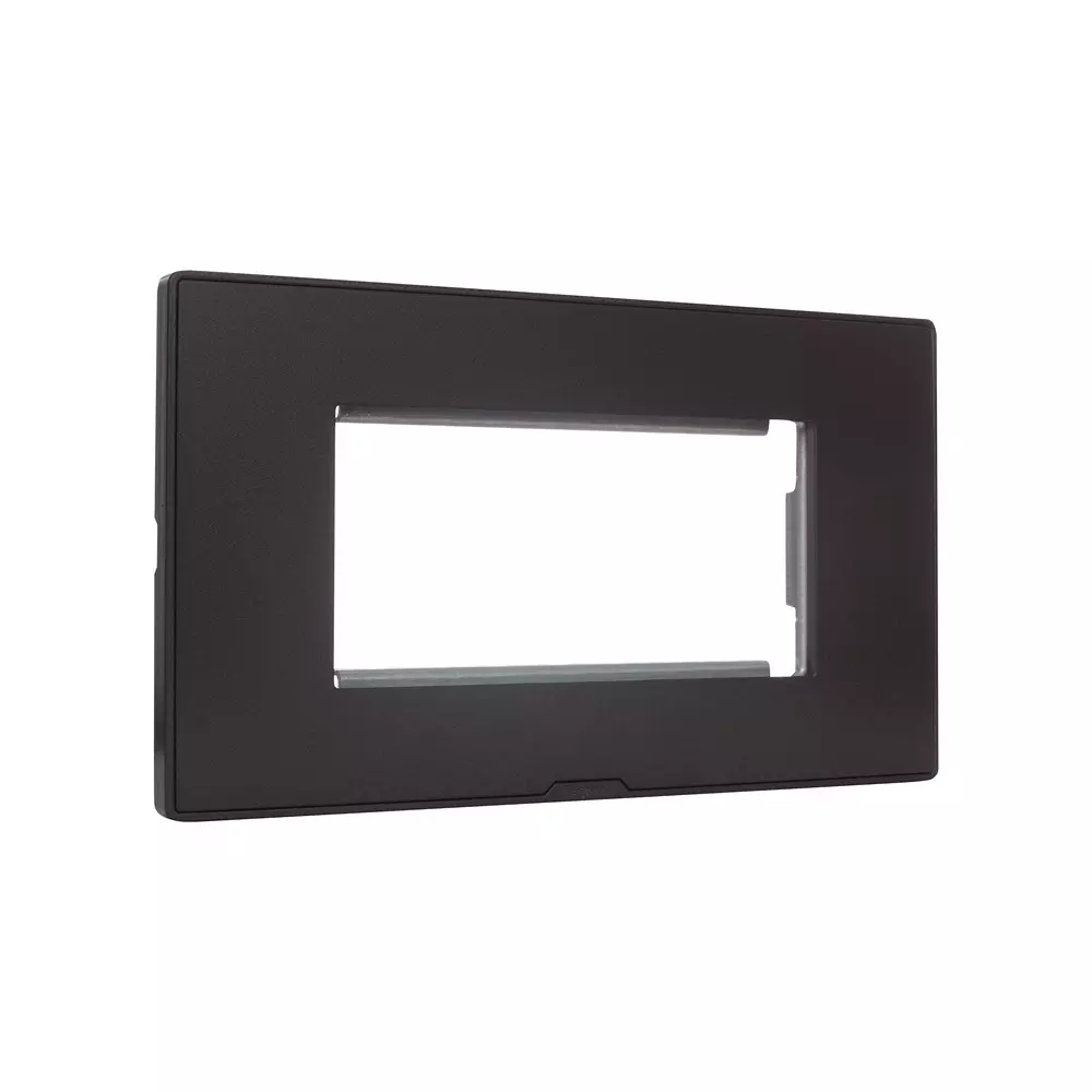 Legrand Myrius Series 4 M Modular Cover Plate with Frame High Grade Polycarbonate Charcoal Grey, 6797 04