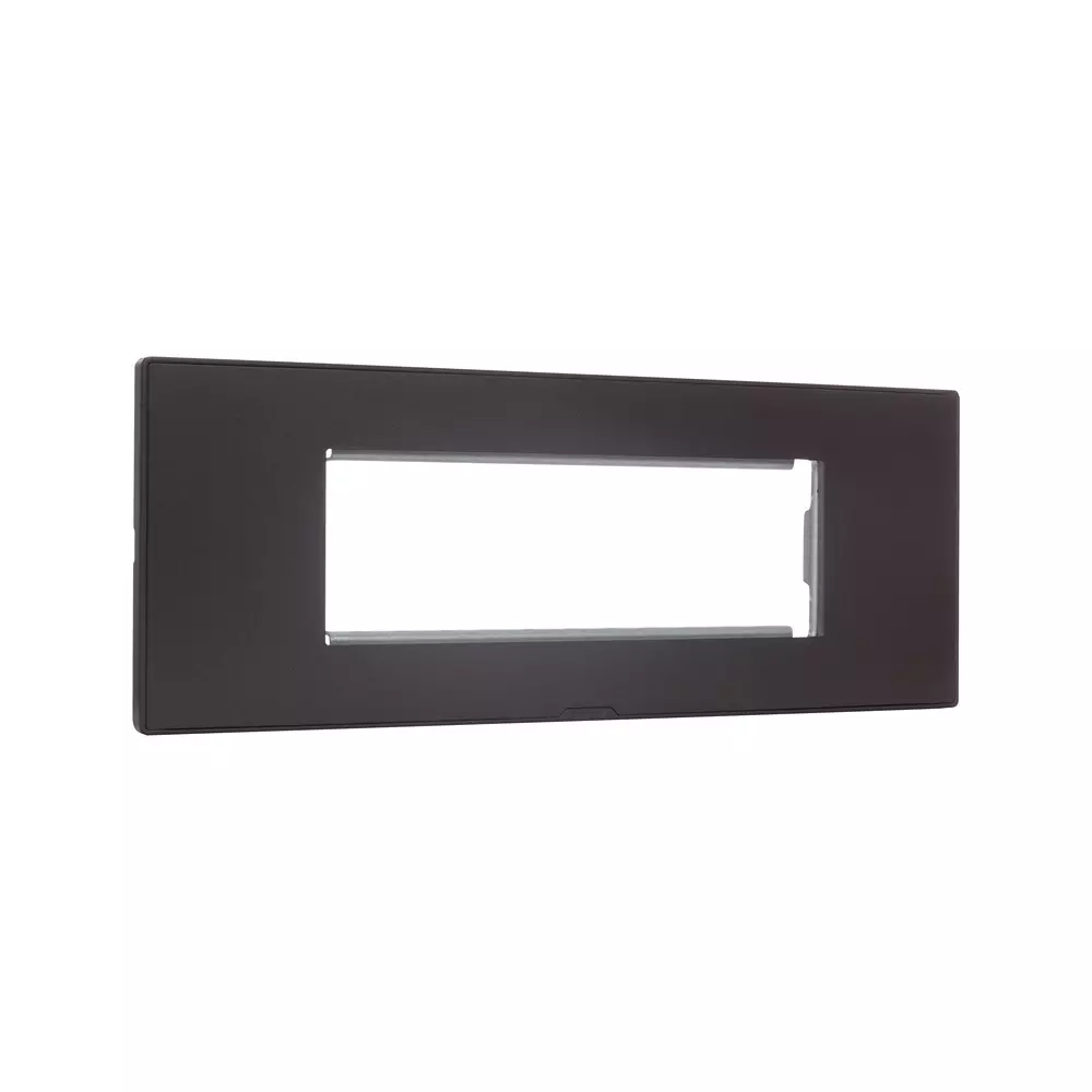 Legrand Myrius Series 6 M Modular Cover Plate with Frame High Grade Polycarbonate Charcoal Grey, 6797 06