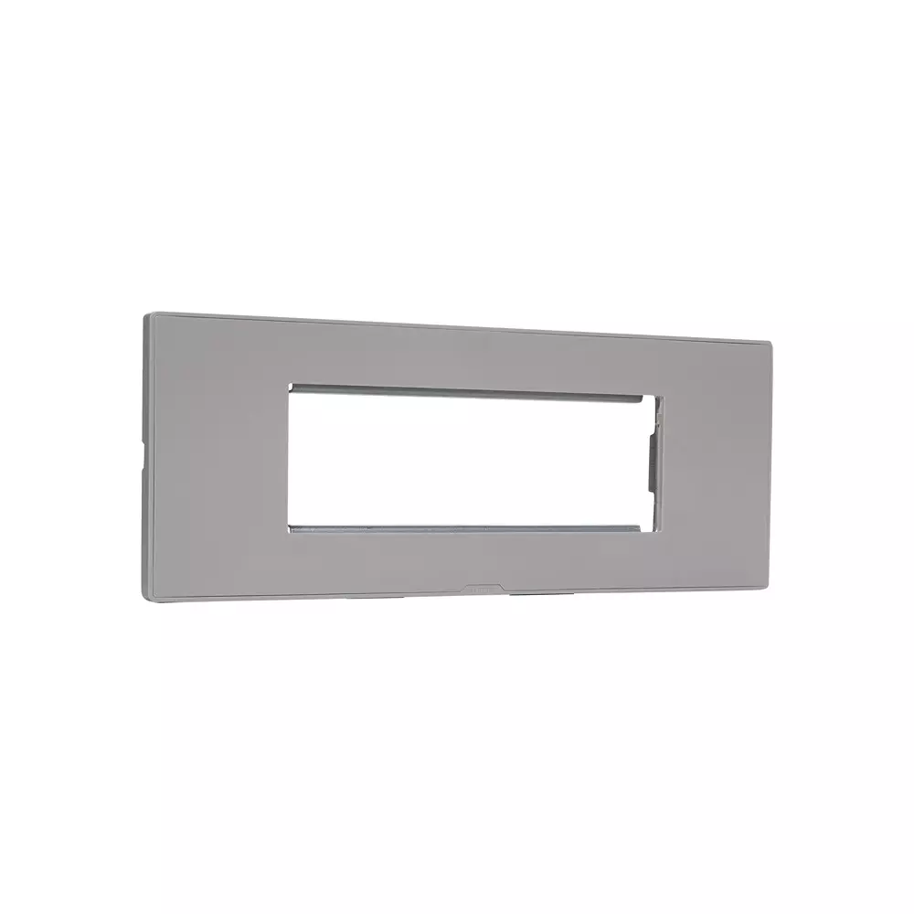 Legrand Myrius Series 6 M Modular Cover Plate with Frame High Grade Polycarbonate Ice Silk, 6797 46