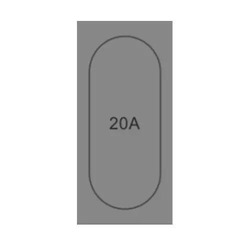 AP Magic Series Cute Switch Polycarbonate 1 Module 20 A 1-Way Black, MB63A (Pack of 20 Pcs)