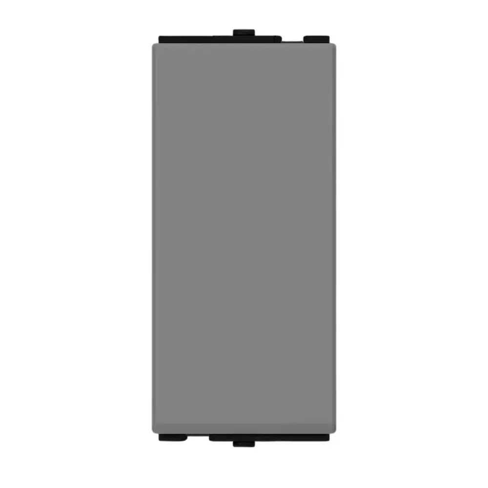 AP Tanish Series Gem Switch Polycarbonate 1 Module 10 A 1-Way Carbon Grey, TC27 (Pack of 20 Pcs)