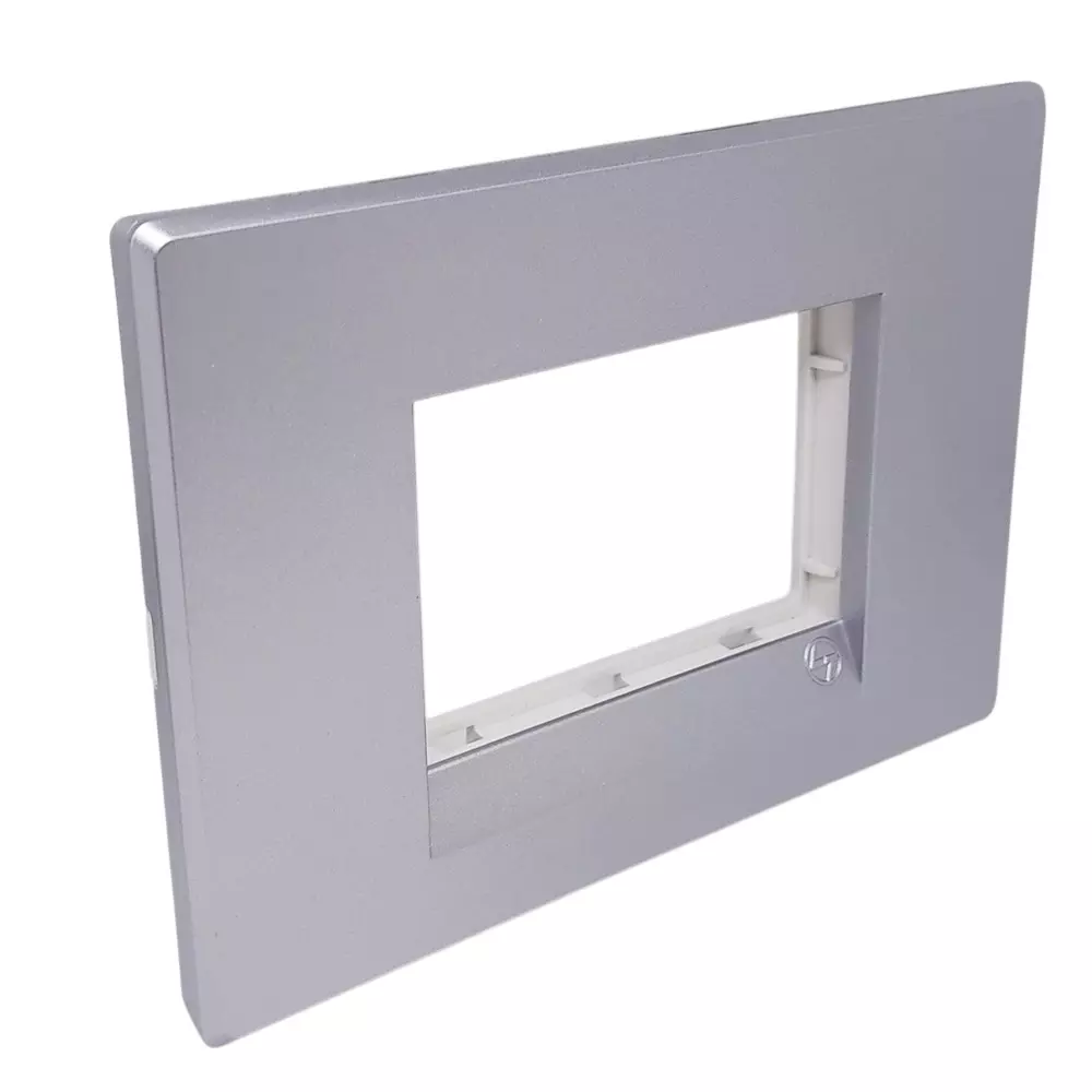 lt-lauritz-knudsen-englaze-plastic-cover-plate-with-plastic-grid-frame-moonlight-silver-color-3-module-cb92103fs01