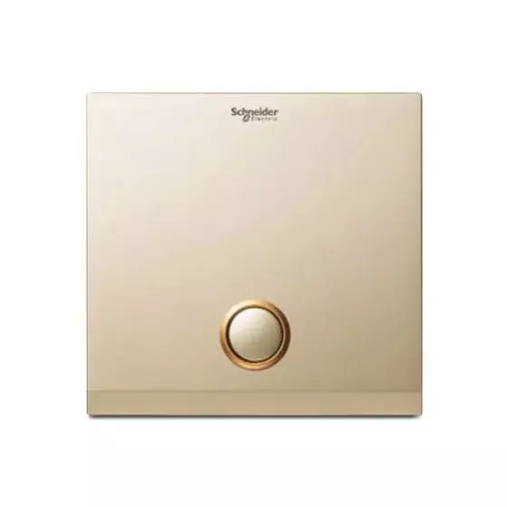 Schneider Electric ULTI Impress Push-Push Switch Cover 1 Gang Polycarbonate Champagne Gold, UC21SW/P>XCG-OS