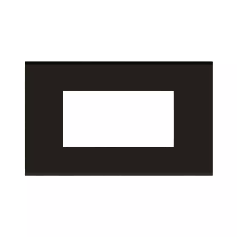 Norisys CUBE Series 4 Module Flat'5 Plate with Frame Charcoal Black, C6404 .17