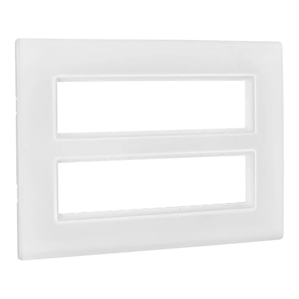 Legrand Cover Plate with Support Frame Allzy White 12 Module, 6813 08 (Pack of 10)