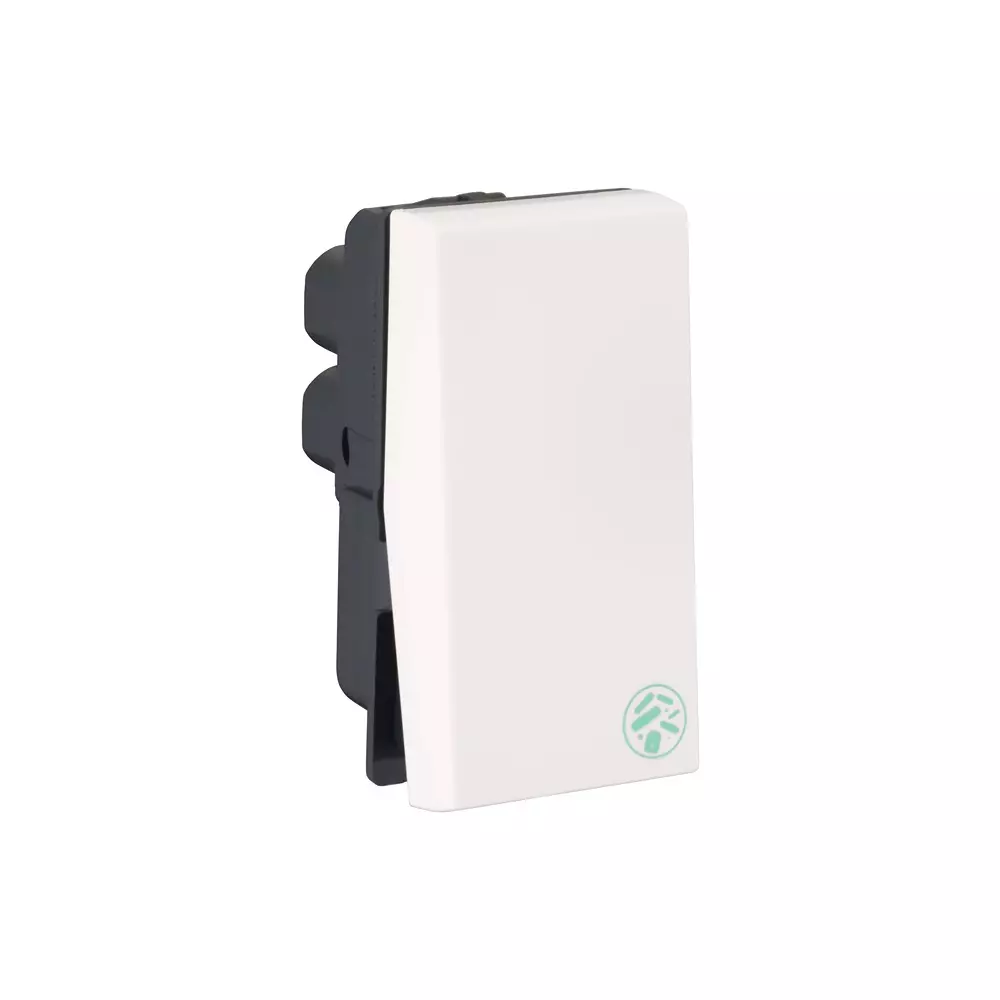 Legrand Anti - Bacterial Switch Myrius Classic White 1 Module, 6793 20
