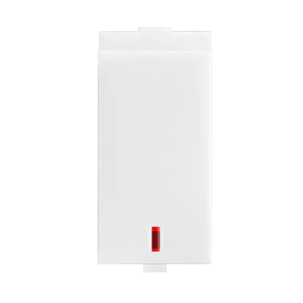 C&S Electric Switch with Indicator White 1 Module 1 Pole 1 Way 10 Amp, CE20569NR