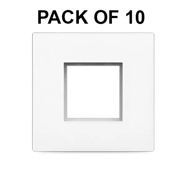 K9 Evoq Cover Plate With Base Frame Matrix 2 Module White, 9302 (Pack of 10)
