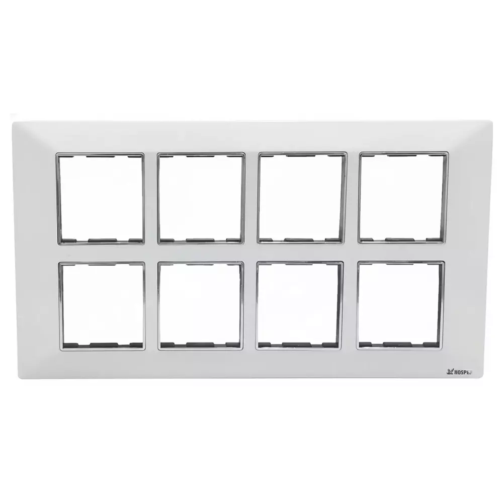 HOSPER Universal Series Classic Modular Plate White 16 Module 10½x7 inch, RC11
