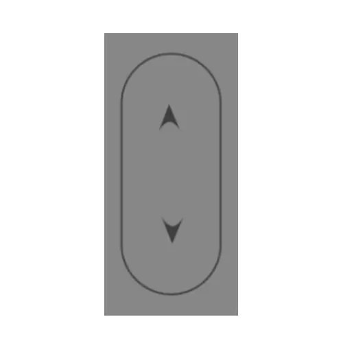 AP Magic Series Cute Switch Polycarbonate 1 Module 10 A 2-Way Black, MB61A (Pack of 20 Pcs)