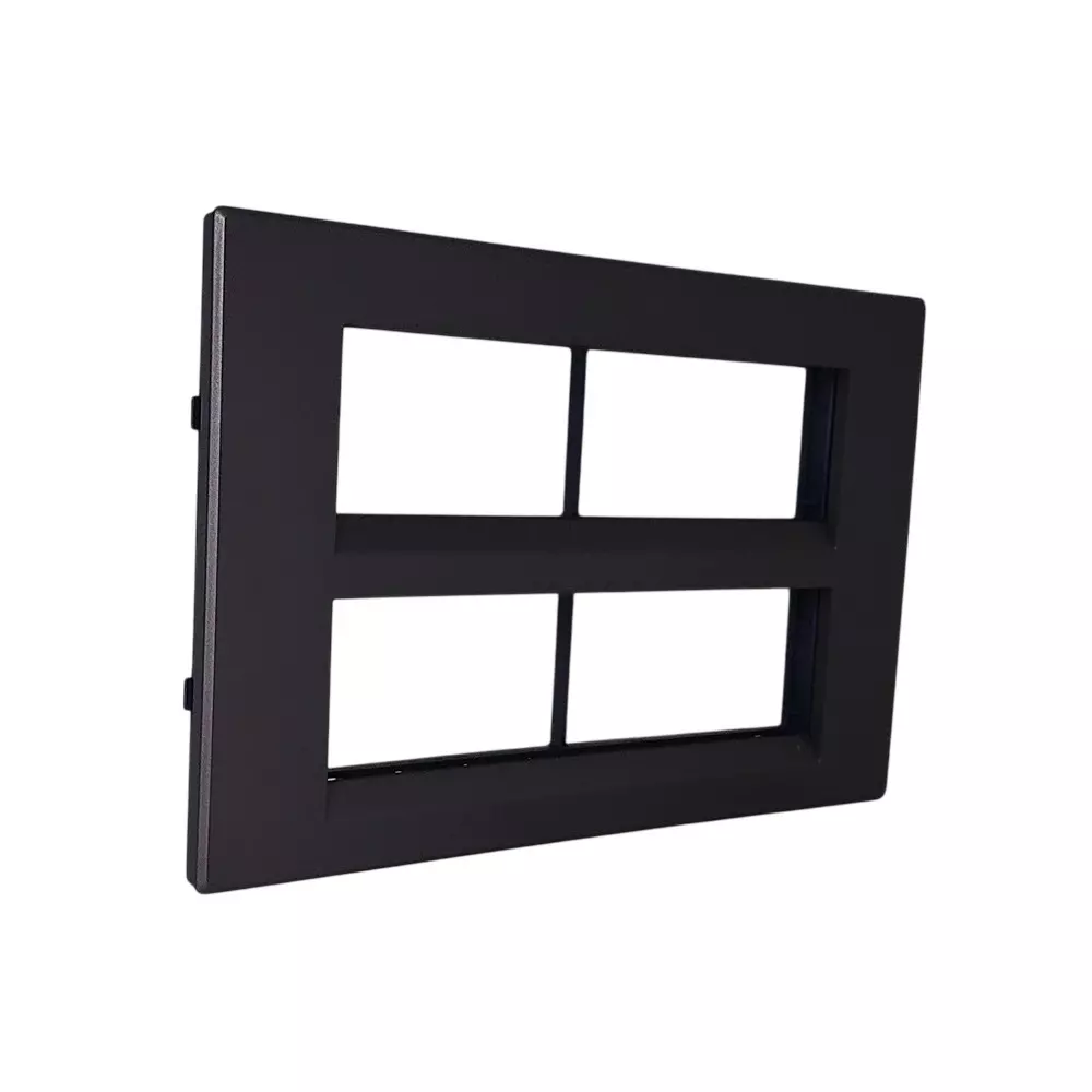 lt-lauritz-knudsen-englaze-plastic-cover-plate-with-plastic-grid-frame-champagne-gold-color-16-module-cb92116fc01