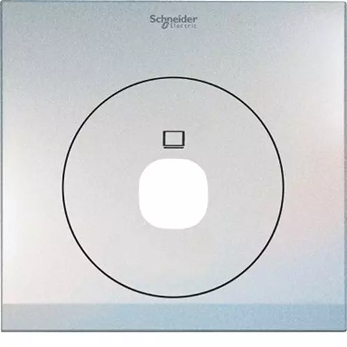 Schneider Electric ULTI Impress TV Socket Cover Plate 1 Gang Polycarbonate Pearl White, UC31TVXPW