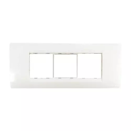 GreatWhite Chrome Evo Modular Plates 6 Module in White Chrome Color and Plastic Body, 20606-WHC (Pack of 10)