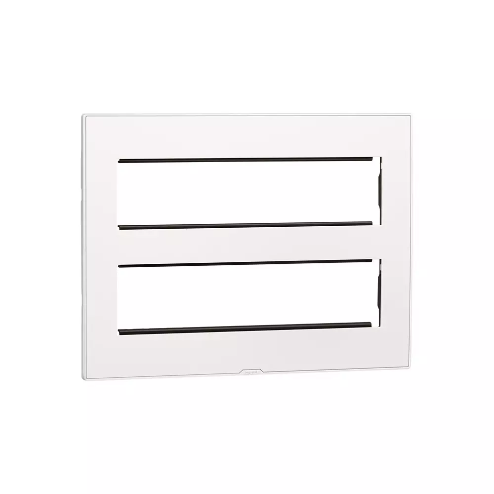 Legrand Cover Plate with Support Frame Myrius Classic White 16 Module, 6795 16