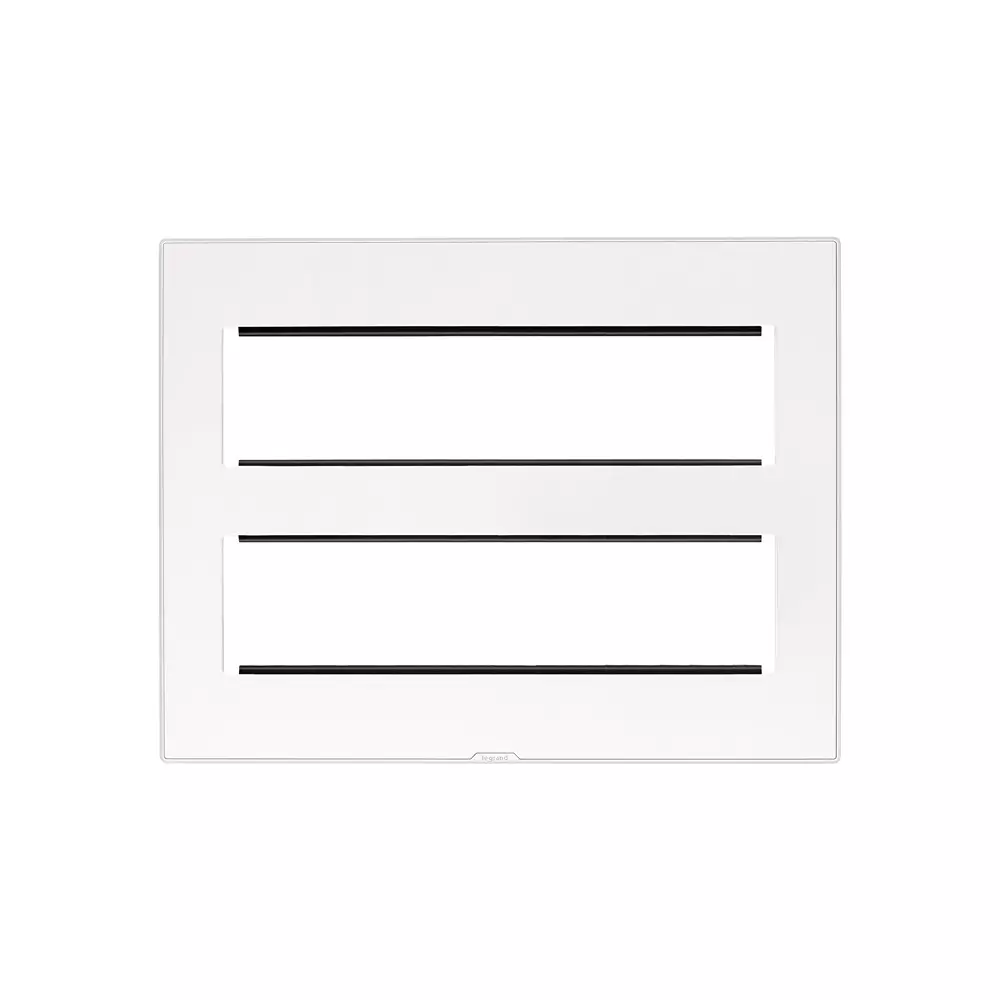 Legrand Cover Plate with Support Frame Myrius Classic White 16 Module, 6795 16