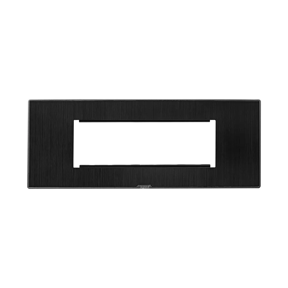 Legrand Cover Plate with Support Frame Myrius Dark Fade 6 Module, 6796 06