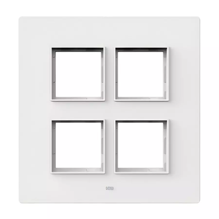 K9 Evoq Vogue White Cover Plate With Base Frame (Pack of 5)
