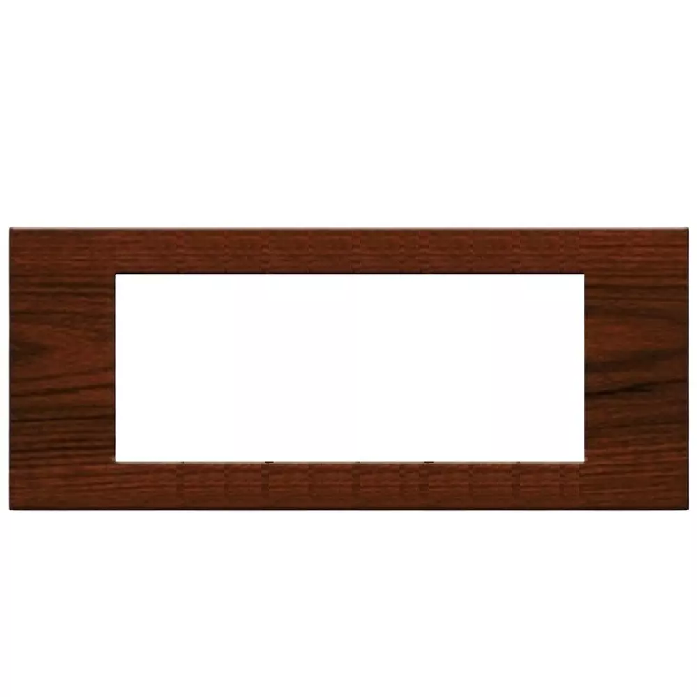 Goldmedal Curve Bella Cover Plate wtih Mounting Frame 246x86 mm 8 Module Antik Copper Plastic for Commecial and Industrial Use, 32801